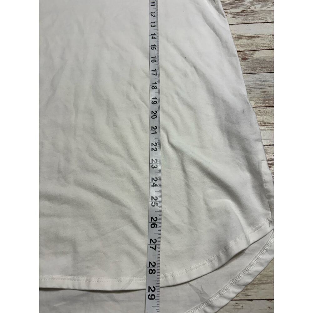 Soft Surroundings V-Neck White Basic Pima Cotton … - image 7